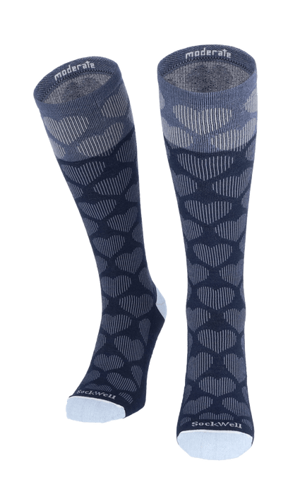 Heart Throb Dames Compressiekousen Klasse 1 Navy