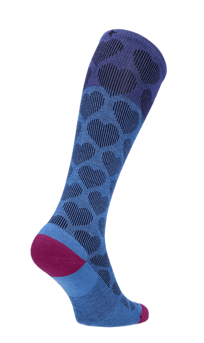 Heart Throb Dames Compressiekousen Klasse 1 Ocean