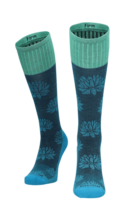 Lotus Lift Dames Compressiekousen Klasse 2 Turquoise