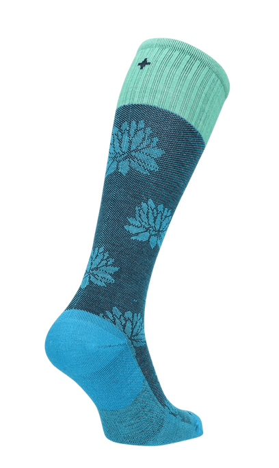 Lotus Lift Dames Compressiekousen Klasse 2 Turquoise