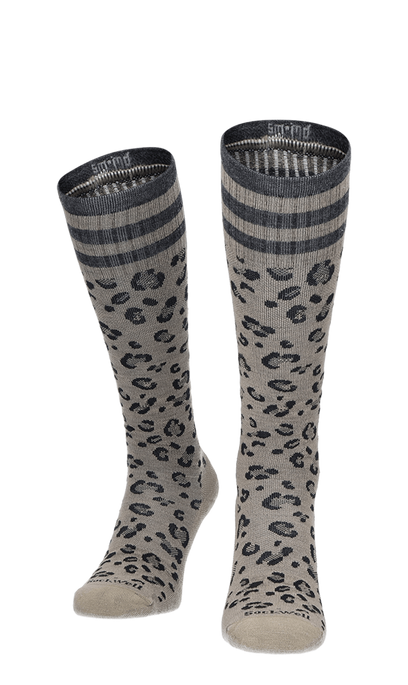 Leopard Dames Compressiekousen Klasse 1 Putty
