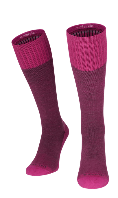 The Basic Dames Compressiekousen Klasse 1 Raspberry