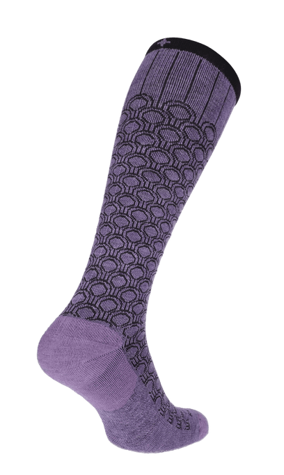 Deco Dot Dames Compressiekousen Klasse 1 Plum