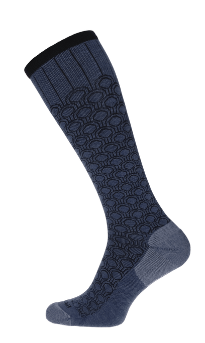 Deco Dot Dames Compressiekousen Klasse 1 Denim