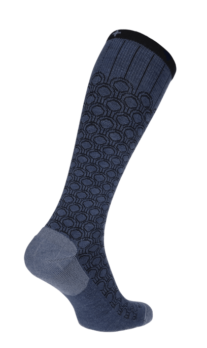 Deco Dot Dames Compressiekousen Klasse 1 Denim