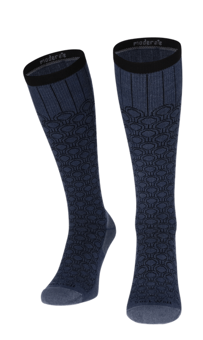 Deco Dot Dames Compressiekousen Klasse 1 Denim