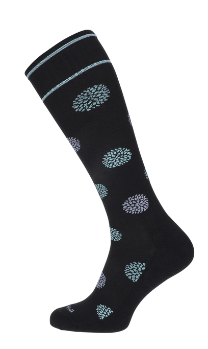 Full Bloom Dames Compressiekousen Klasse 1 Black