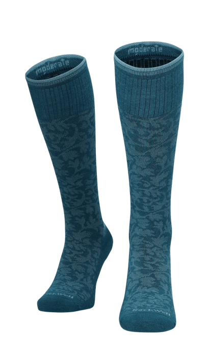 Damask Dames Compressiekousen klasse 1 Teal