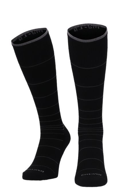 Circulator Heren Compressiekousen Klasse 1 Black Stripe