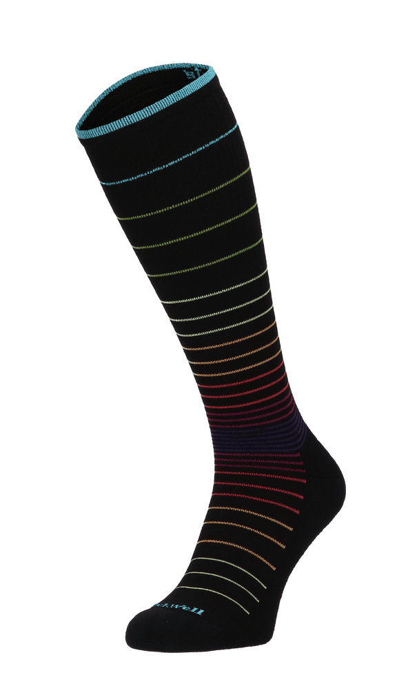 Circulator Dames Compressiekousen Klasse 1 Black Stripe Circulator Dames Compressiekousen Klasse 1 Black Stripe