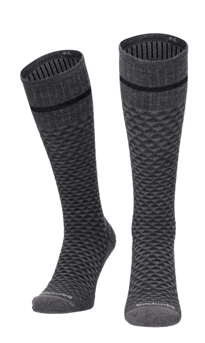 Micro Mix Heren Compressiekousen Klasse 2 Charcoal