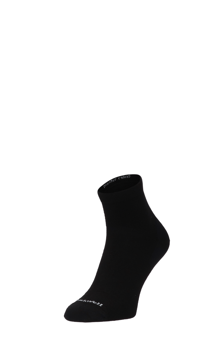 Plantar Ease Quarter Heren Hielspoor Sokken Klasse 2 Black Solid
