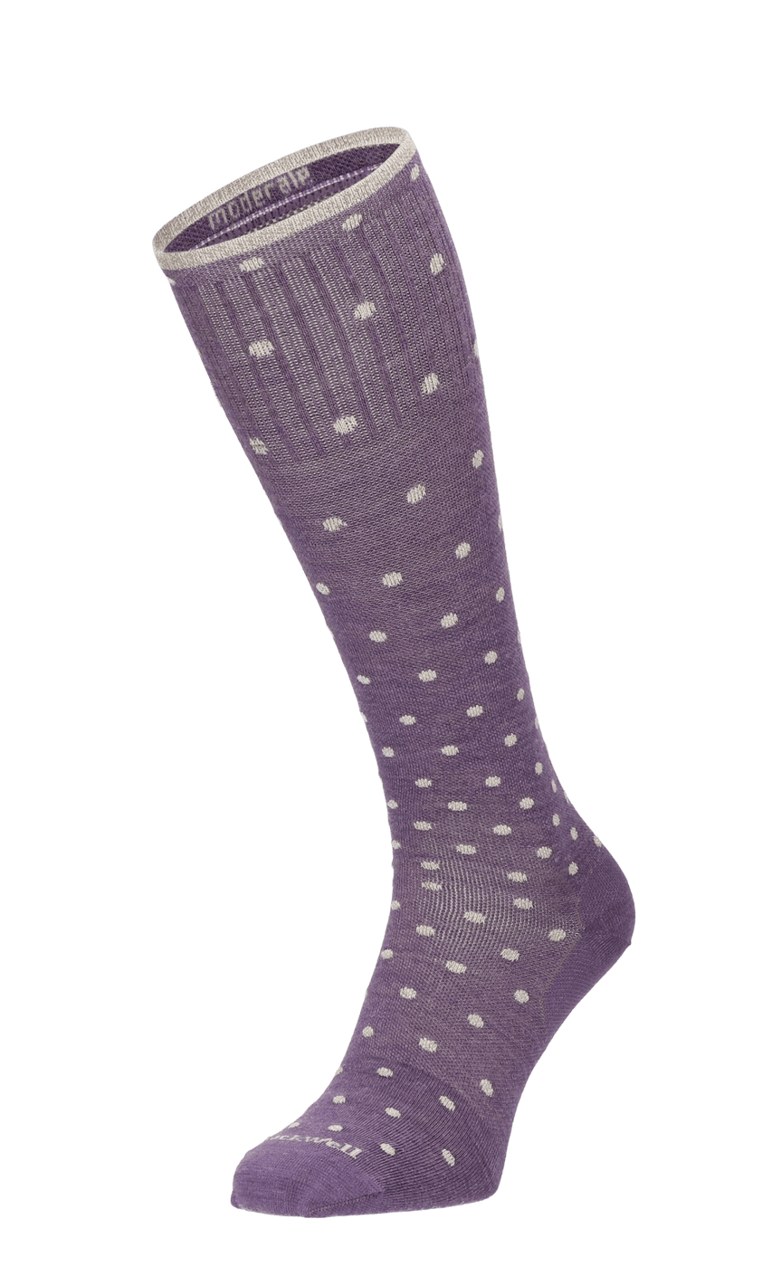 On The Spot Dames Compressiekousen Klasse 1 Plum Sparkle