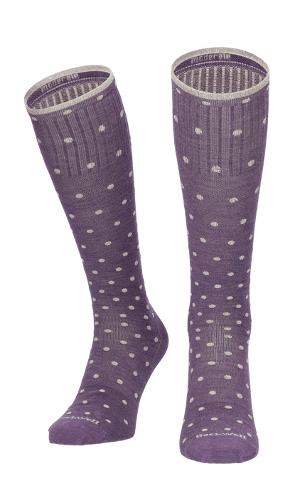 On The Spot Dames Compressiekousen Klasse 1 Plum Sparkle