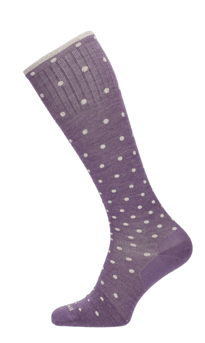 On The Spot Dames Compressiekousen Klasse 1 Plum Sparkle