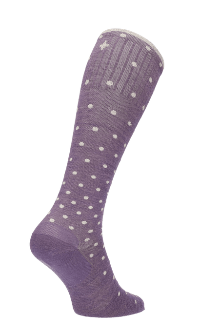 On The Spot Dames Compressiekousen Klasse 1 Plum Sparkle