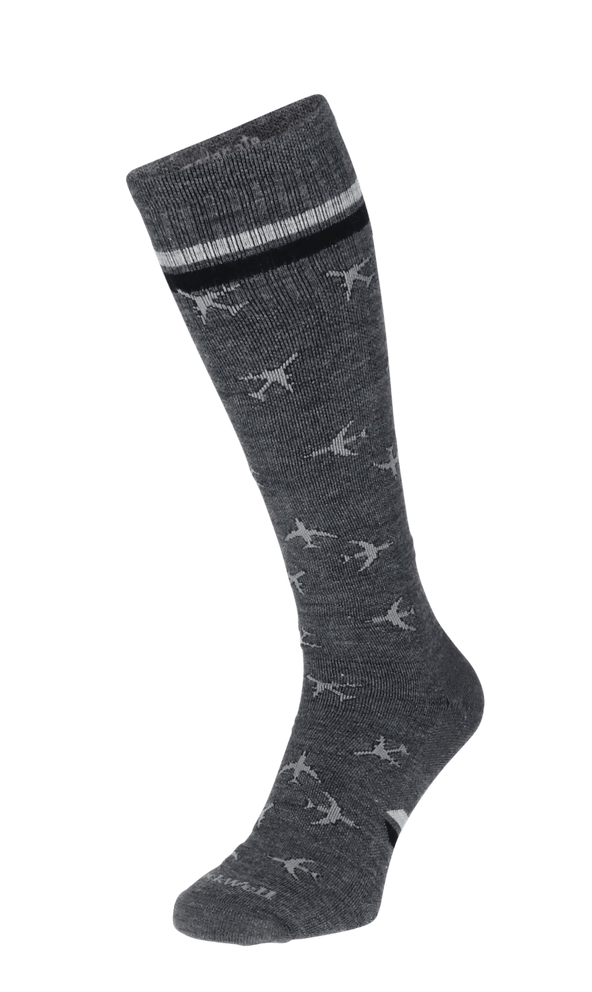 In Flight Heren Compressiekousen Klasse 1 Charcoal In Flight Heren Compressiekousen Klasse 1 Charcoal