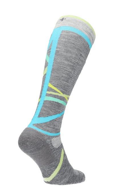 Free Ski Medium Dames Skisokken Klasse 1 Grey