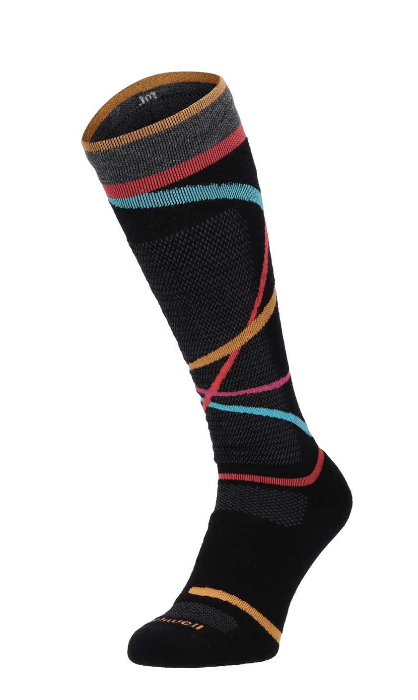 Free Ski Medium Dames Skisokken Klasse 1 Black Stripe