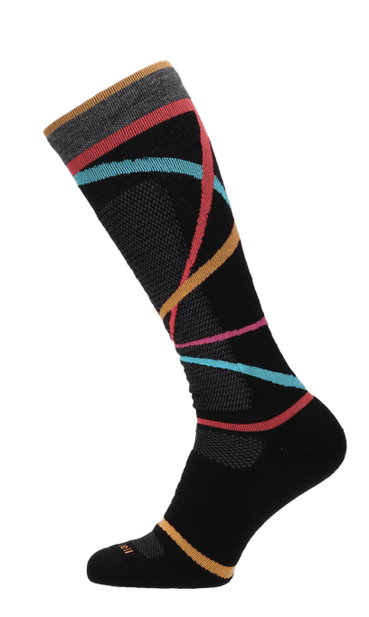 Free Ski Medium Dames Skisokken Klasse 1 Black Stripe