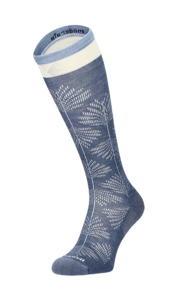 Full Floral Dames Compressiekousen Klasse 1 Denim Full Floral Dames Compressiekousen Klasse 1 Denim