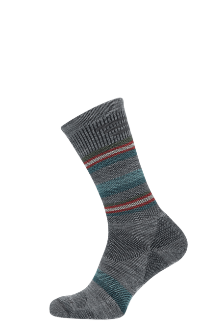 Parks Twill Crew Heren Wandelsokken Klasse 1 Grey