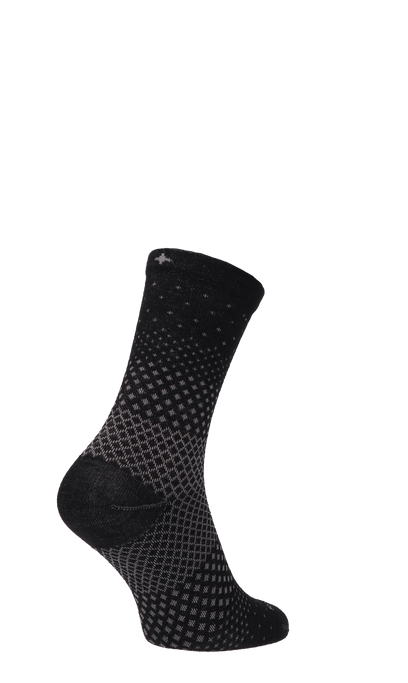 Plantar Ease Crew Dames Hielspoor Sokken Klasse 2 Black