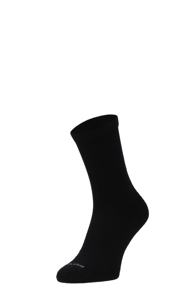 Plantar Ease Crew Dames Hielspoor Sokken Klasse 2 Black Solid Plantar Ease Crew Dames Hielspoor Sokken Klasse 2 Black Solid