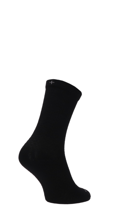Plantar Ease Crew Dames Hielspoor Sokken Klasse 2 Black Solid