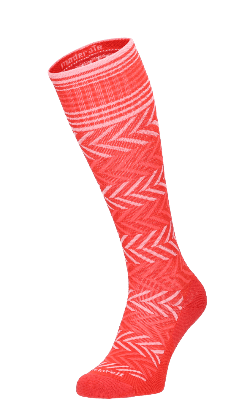 Chevron Dames Compressiekousen Klasse 1 Poppy