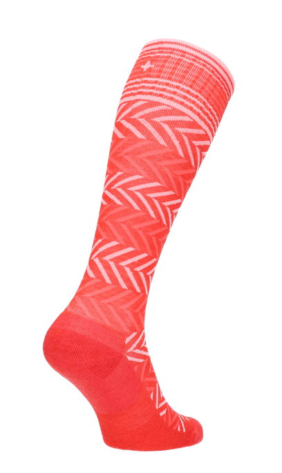 Chevron Dames Compressiekousen Klasse 1 Poppy
