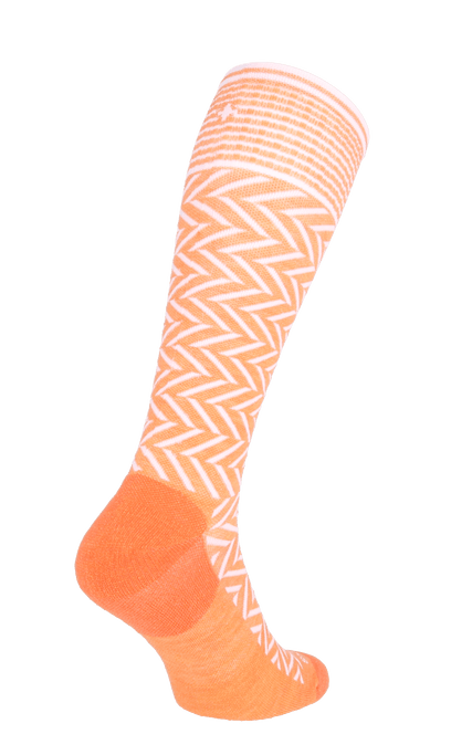 Chevron Dames Compressiekousen Klasse 1 Apricot