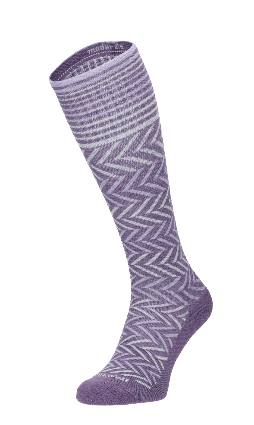 Chevron Dames Compressiekousen Klasse 1 Plum