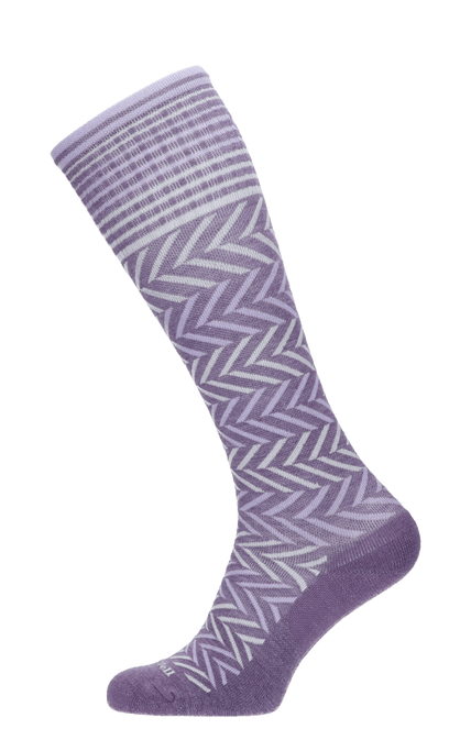 Chevron Dames Compressiekousen Klasse 1 Plum