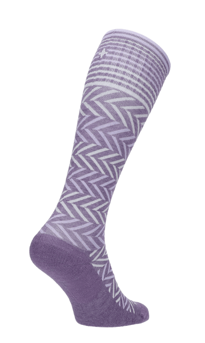 Chevron Dames Compressiekousen Klasse 1 Plum
