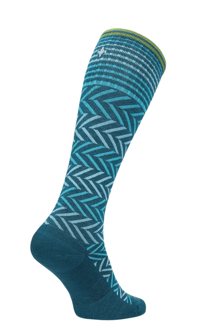 Chevron Dames Compressiekousen Klasse 1 Teal