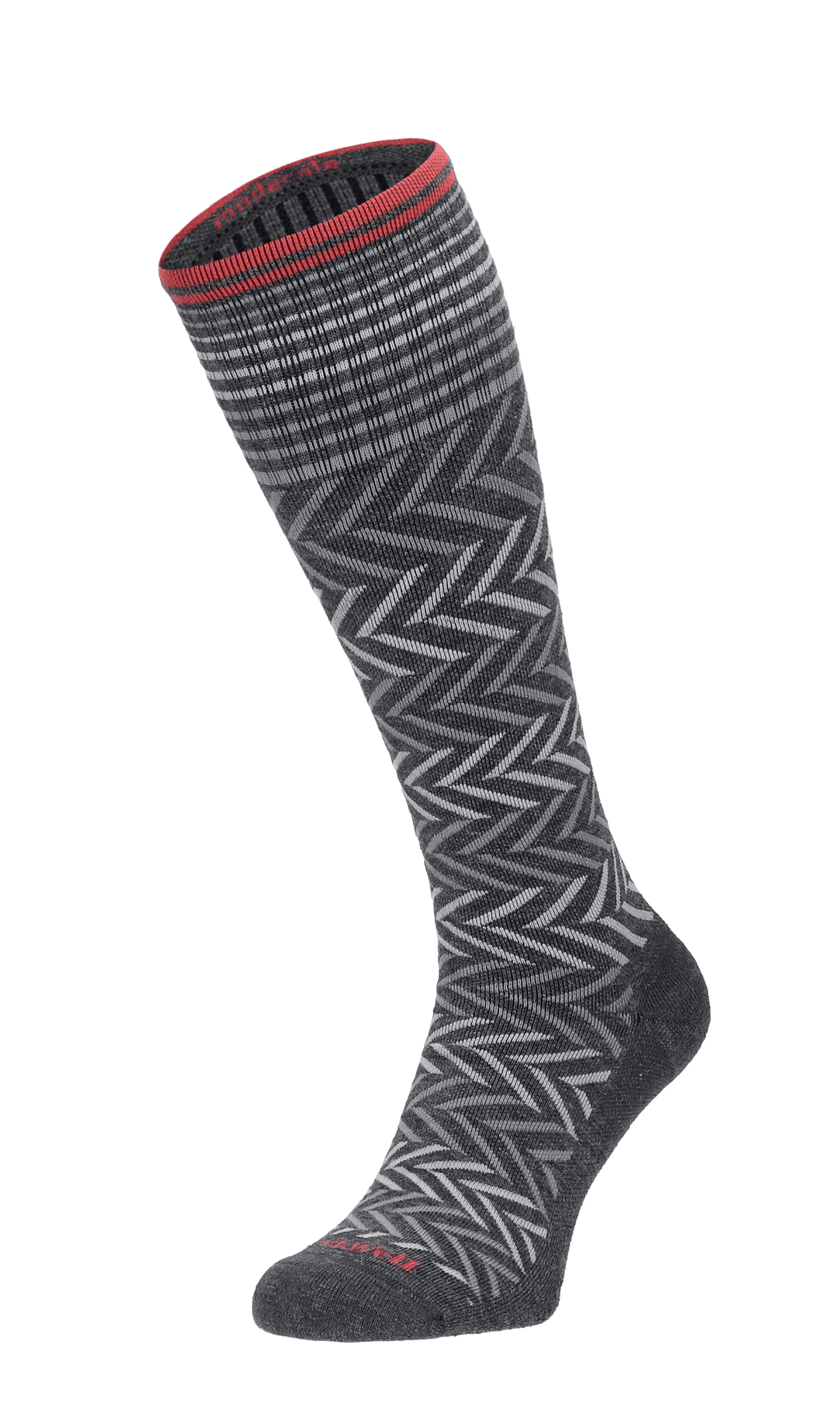 Chevron Dames Compressiekousen klasse 1 Charcoal