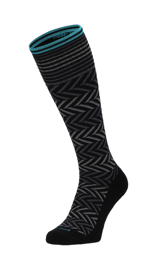 Chevron Dames Compressiekousen Klasse 1 Black Chevron Dames Compressiekousen Klasse 1 Black