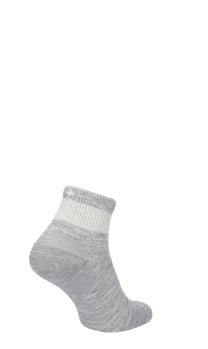 Plantar Relief Quarter Heren Hielspoor Sokken Klasse 2 Light Grey