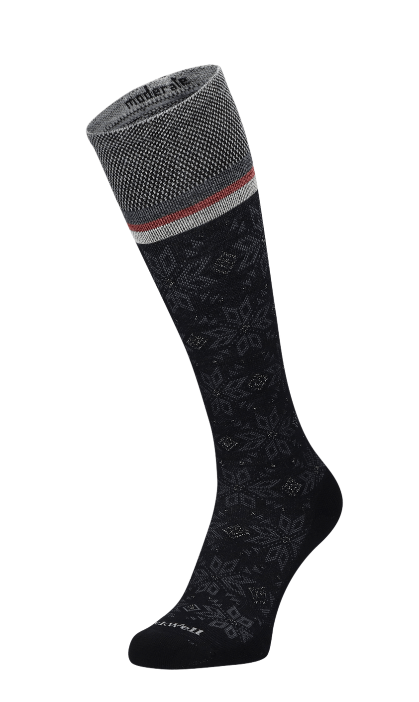 Winterland Dames Compressiekousen Klasse 1 Black