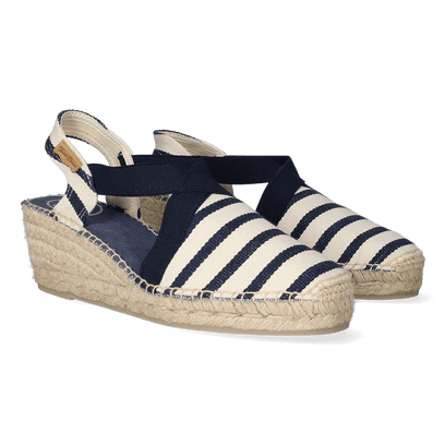 Tarbes Dames Espadrilles Cru/Mari