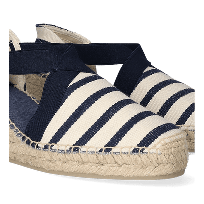 Tarbes Dames Espadrilles Cru/Mari