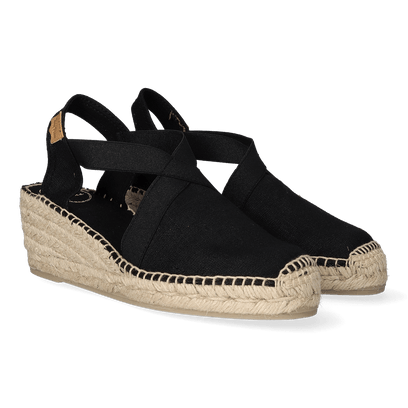 Ter Dames Espadrilles Negre