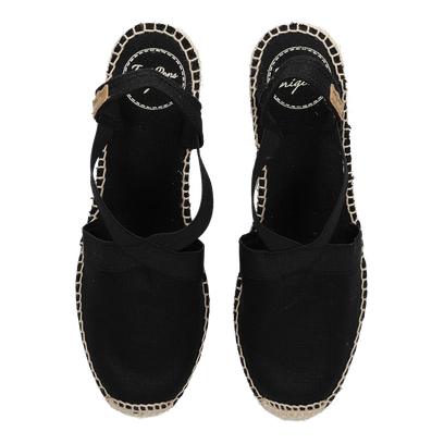 Ter Dames Espadrilles Negre