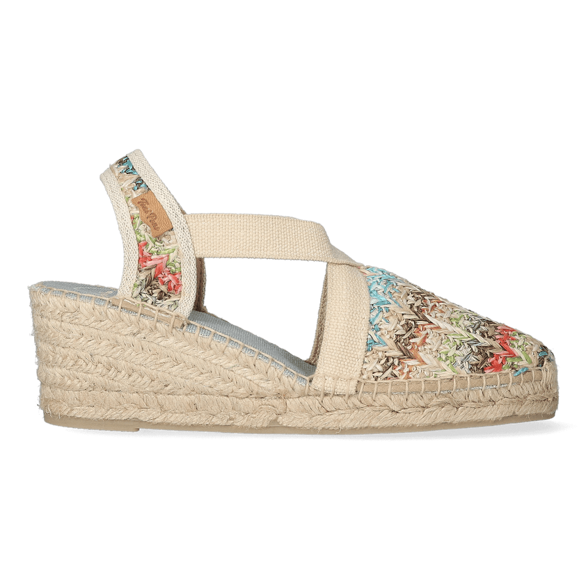 Terra-HK Raffia Dames Espadrilles Multi
