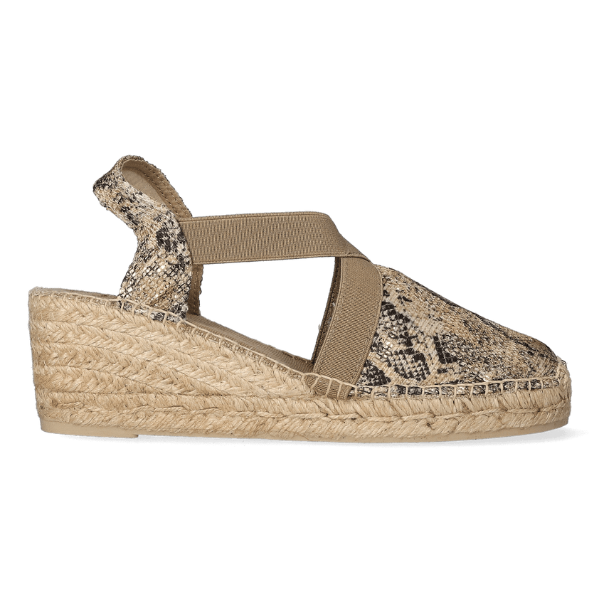Terra-MB Textiel Dames Espadrilles Taupe