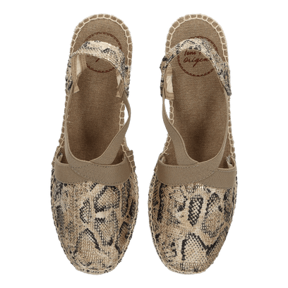 Terra-MB Textiel Dames Espadrilles Taupe