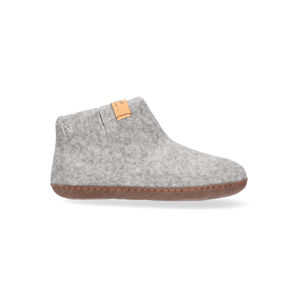 Luna Kids Wolvilt Sloffen Marbled Light Grey Luna Kids Wolvilt Sloffen Marbled Light Grey