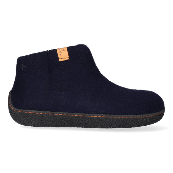 Rabara Wolvilt Sloffen Navy Blue Rabara Wolvilt Sloffen Navy Blue
