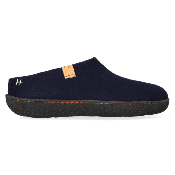 Slipa Wolvilt Instap Pantoffels Navy Blue Slipa Wolvilt Instap Pantoffels Navy Blue